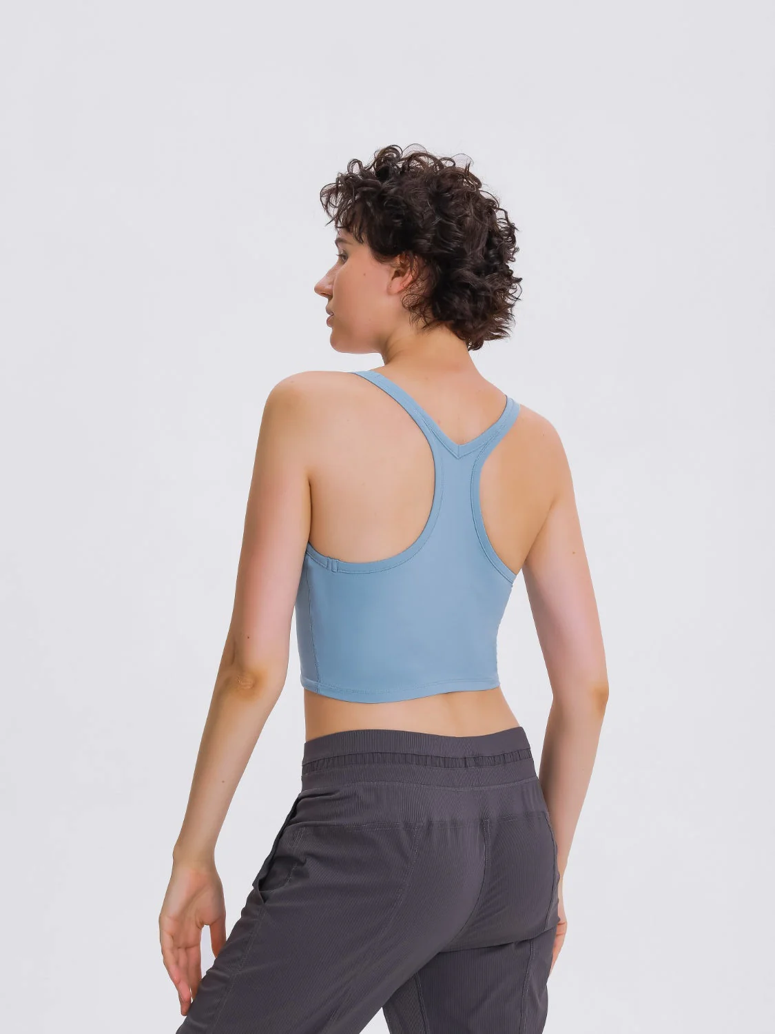Millennia Scoop Neck Active Tank with Detachable Chest Pads - Image 22