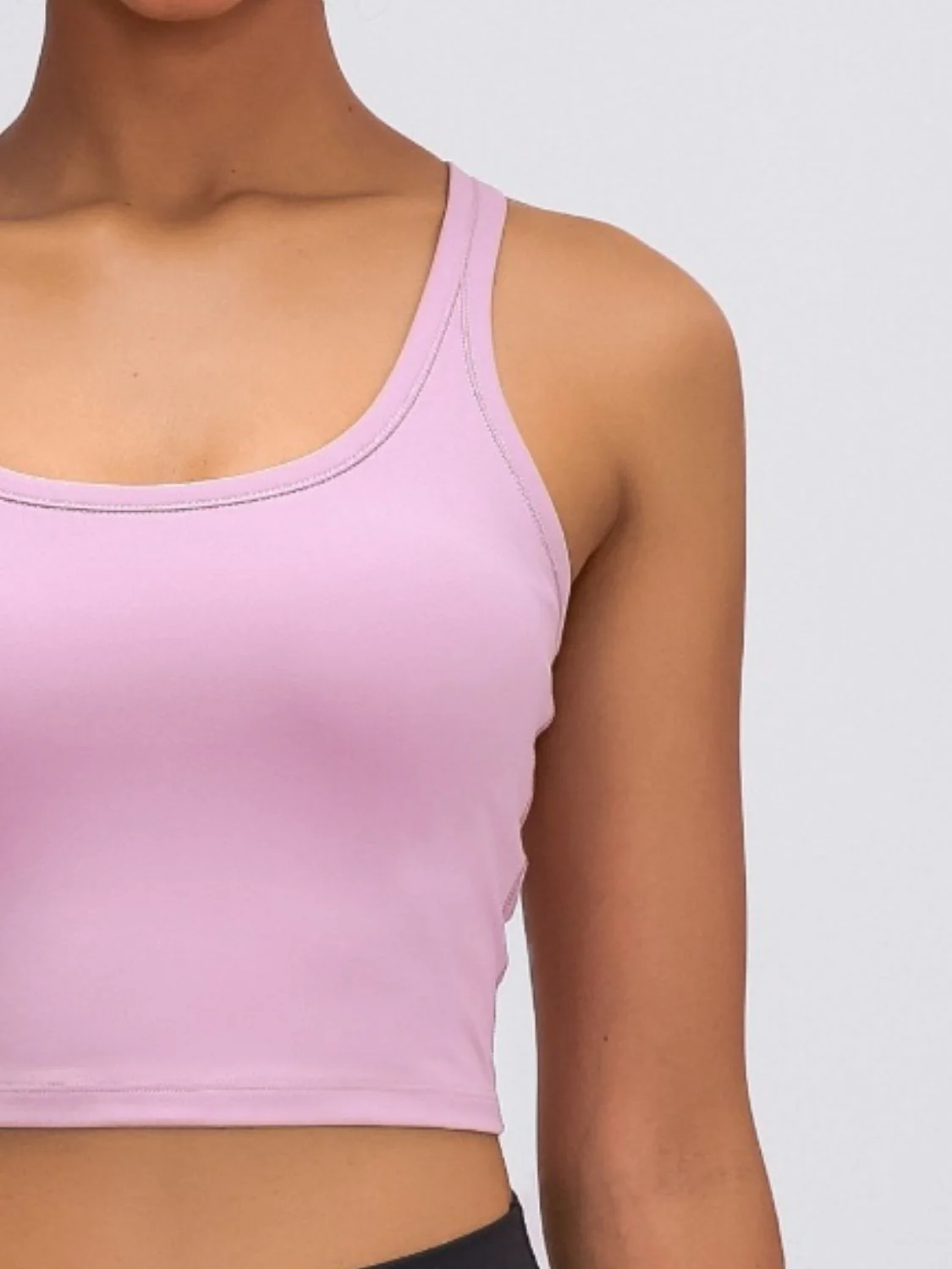 Millennia Scoop Neck Active Tank with Detachable Chest Pads - Image 25