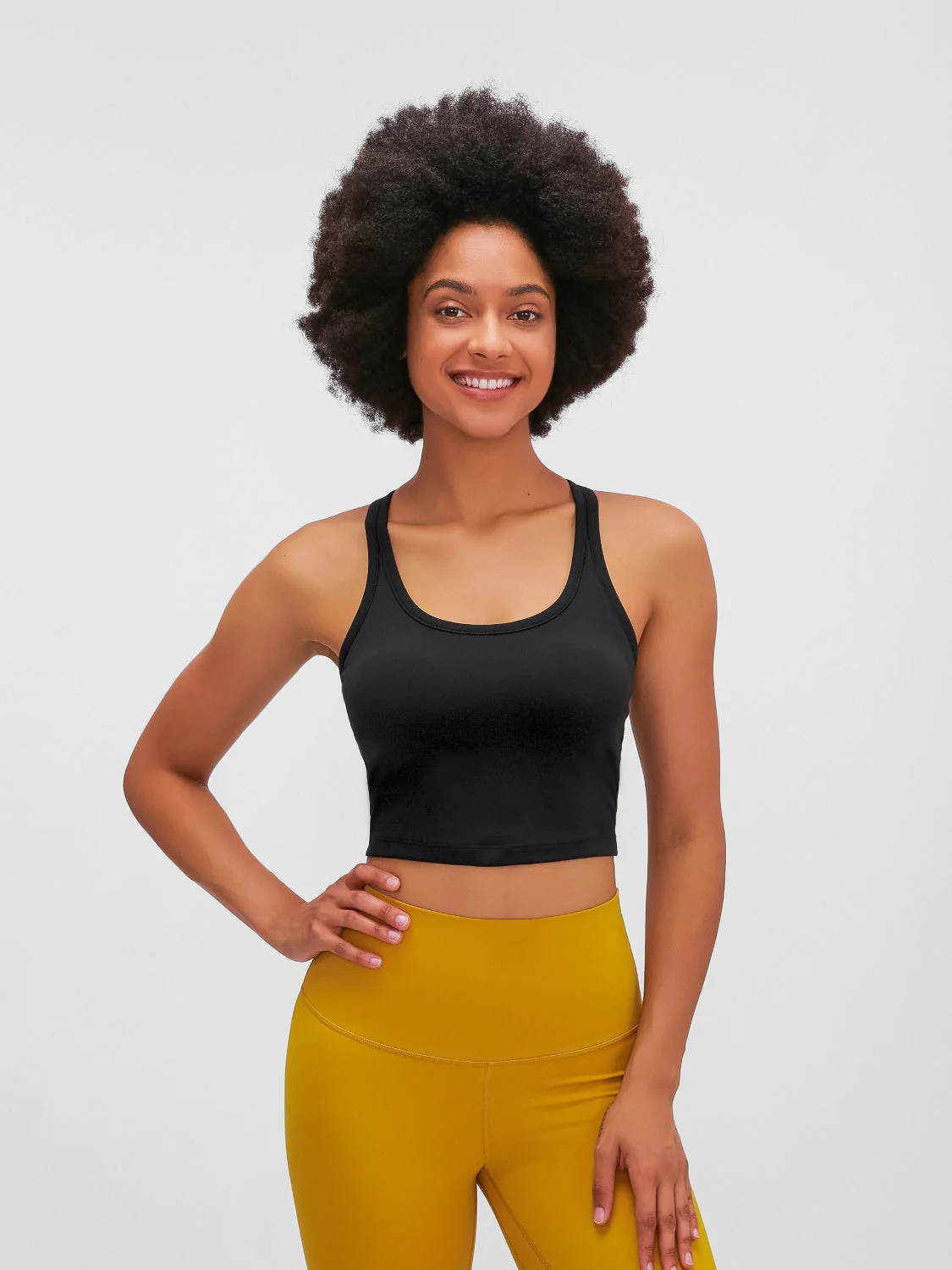 Millennia Scoop Neck Active Tank with Detachable Chest Pads - Image 29
