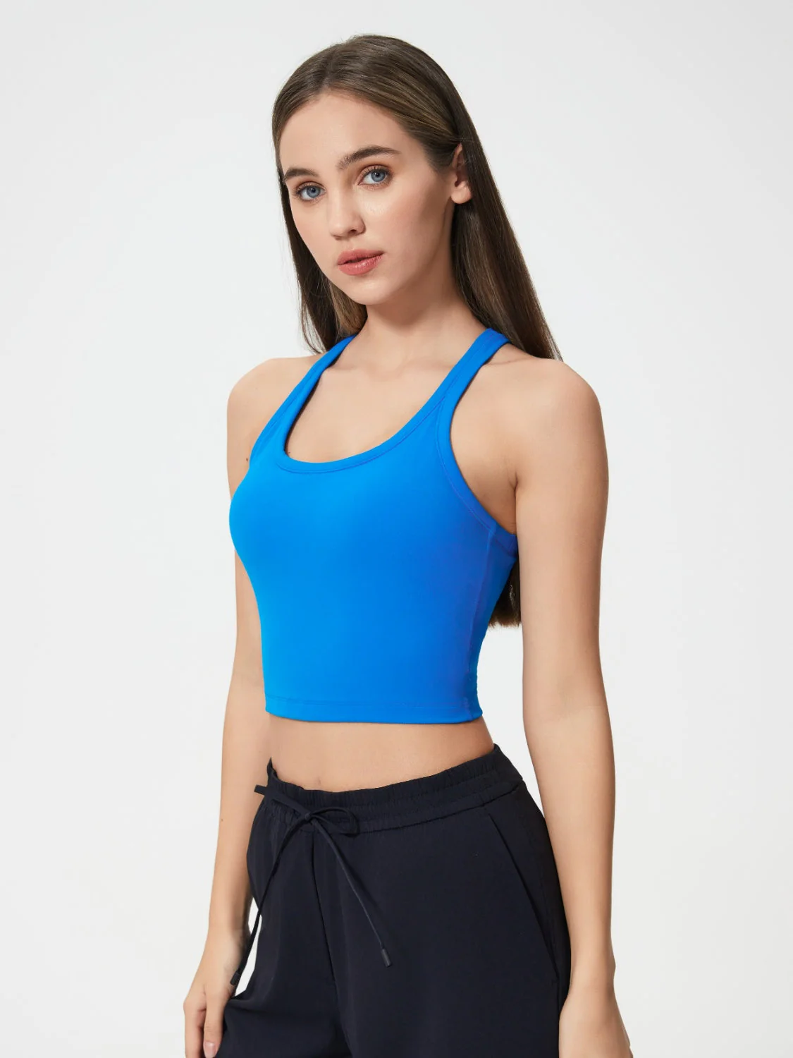 Millennia Scoop Neck Active Tank with Detachable Chest Pads - Image 4