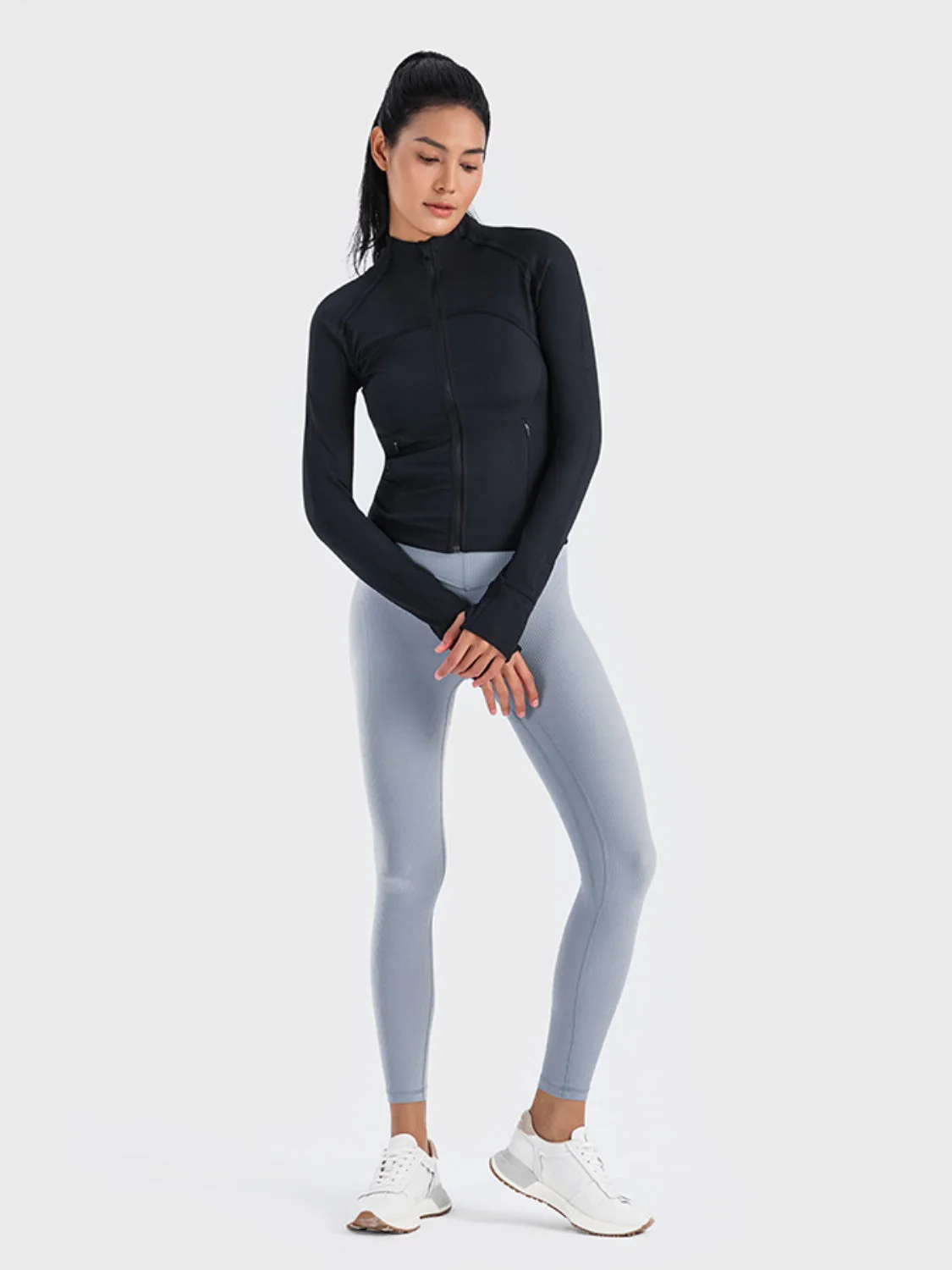 Millennia Zip-Up Long Sleeve Sports Jacket - Image 9
