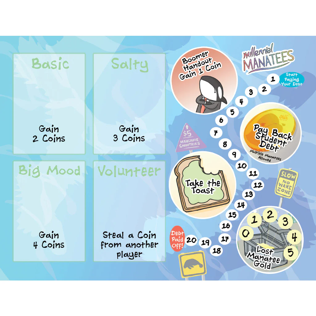 Millennial Manatees: Board Game in a Fanatee Pack - Image 4