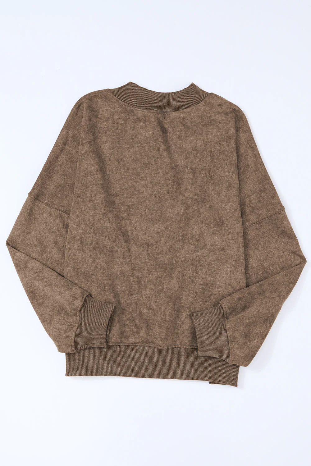 Mock Neck Dropped Shoulder Sweatshirt - Image 27