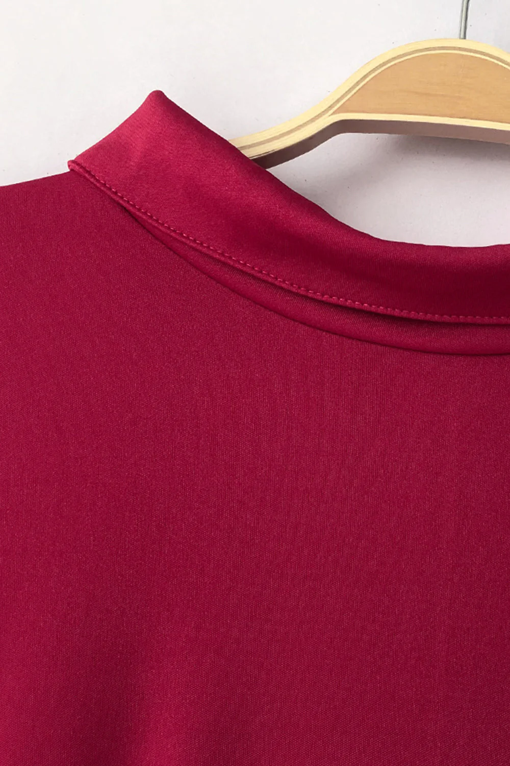 Mock Neck Tie-Waist Half Sleeve Jumpsuit - Image 30