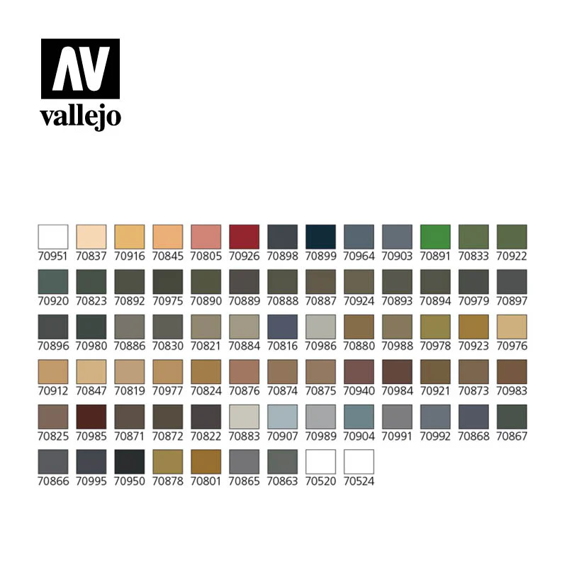 Model Color: Military Colors (72 Paints) - Image 2