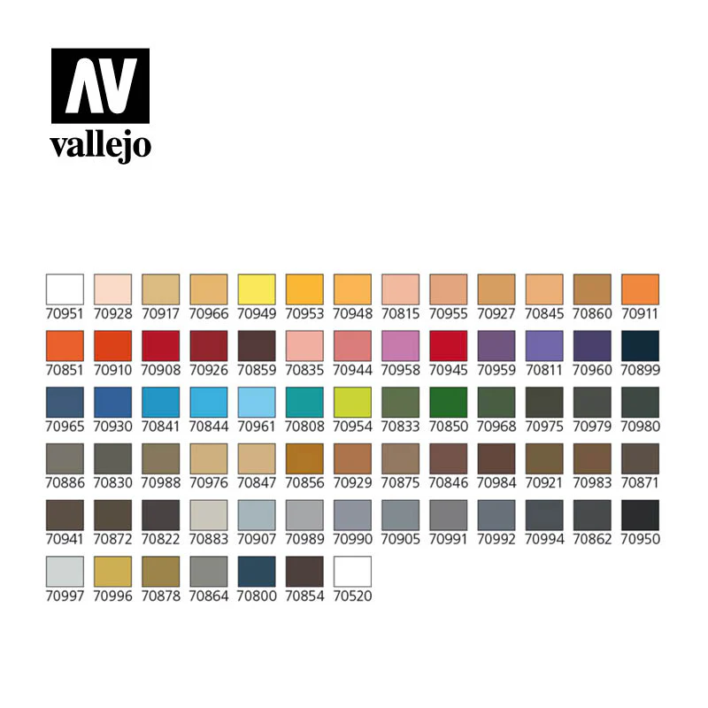 Model Color Set: 72 Combinations + Brushes (72) - Image 2