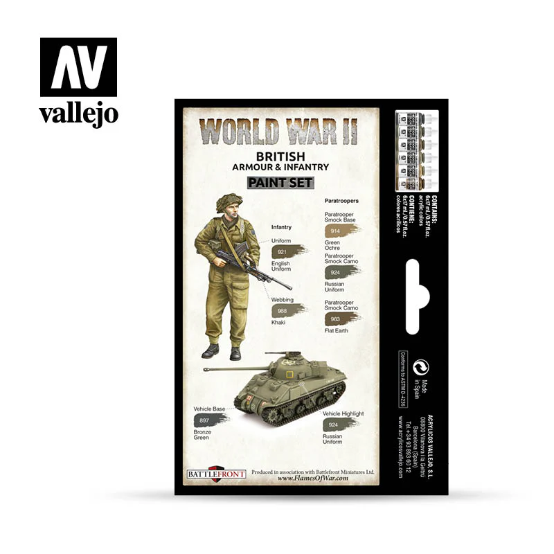 Model Color: WWII Paint Set - British Armour & Infantry - Image 2