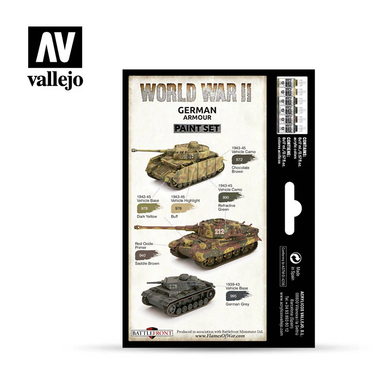 Model Color: WWII Paint Set - German Armour - Image 2