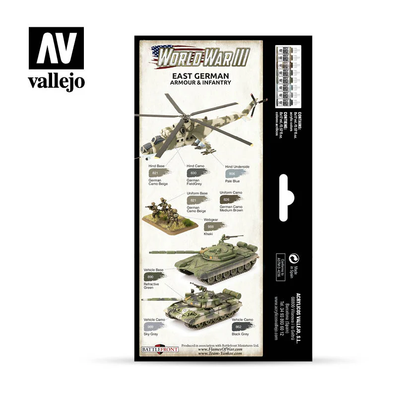 Model Color: WWIII Paint Set - East German Armour & Infantry - Image 2