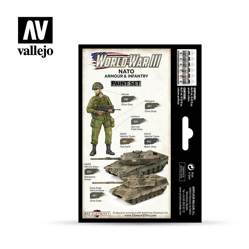 Model Color: WWIII Paint Set - NATO Armour & Infantry - Image 2