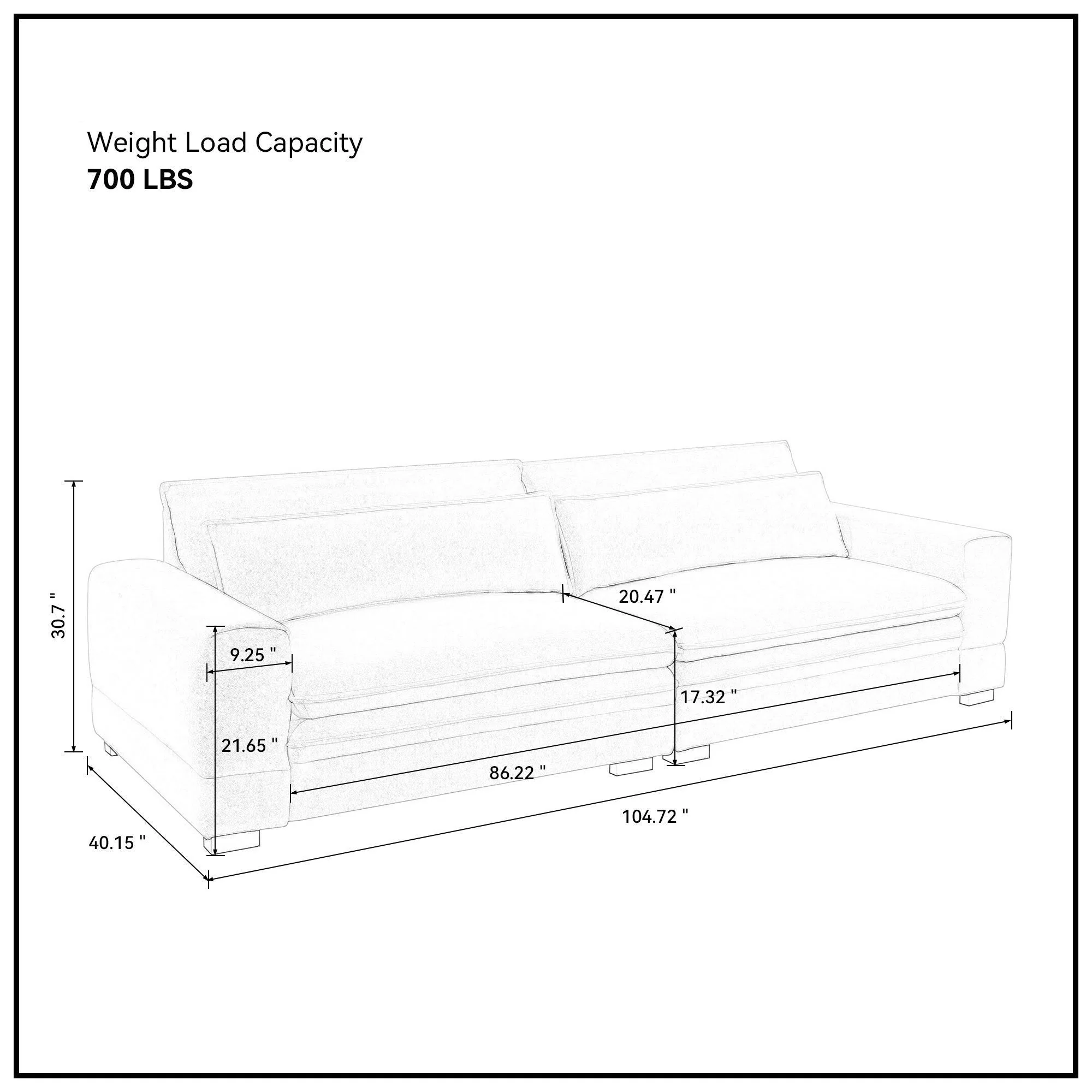 Modern Upholstered  Mid-Century Sofa Couch by Blak Hom - Image 10