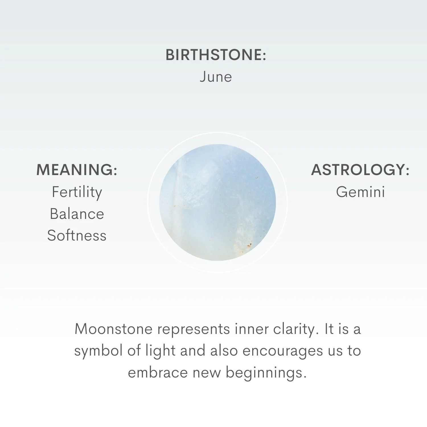 Moonstone June Birthstone Silver Charm by Little Sky Stone - Image 6