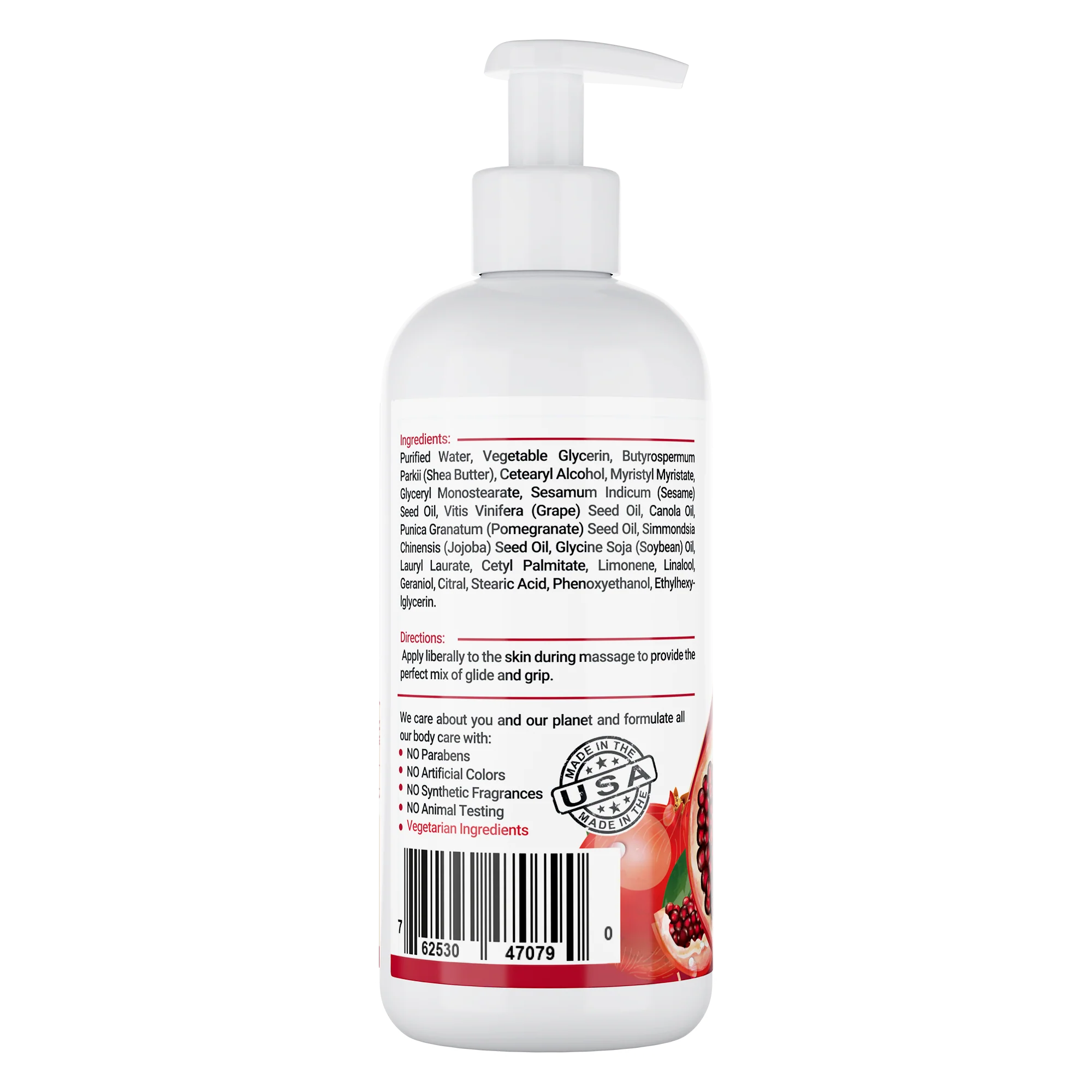 Morgan Cosmetics Massage Lotion Pomegranate 12 oz by Morgan Cosmetics - Image 3