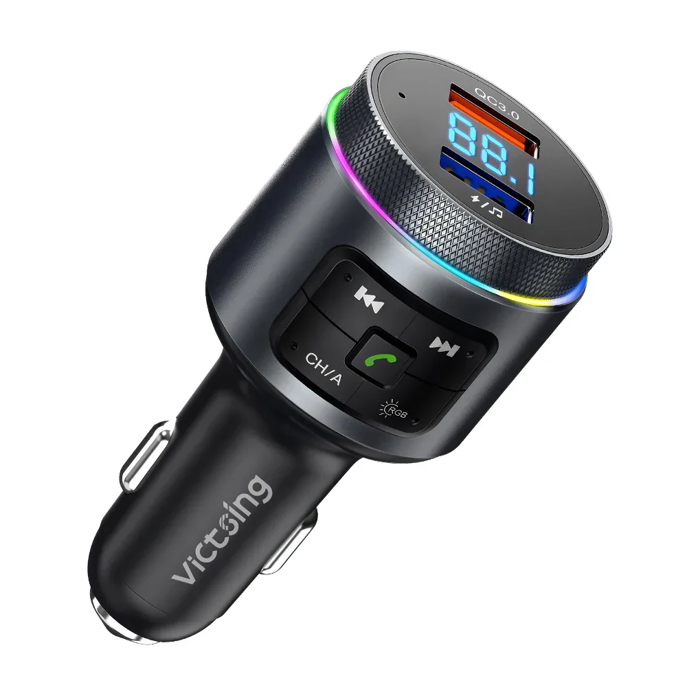 Mpow Bluetooth FM Transmitter for Car Adapter Bluetooth Wireless Radio MP3 Player with QC3.0 Quick Charge Handsfree Callling - Image 11