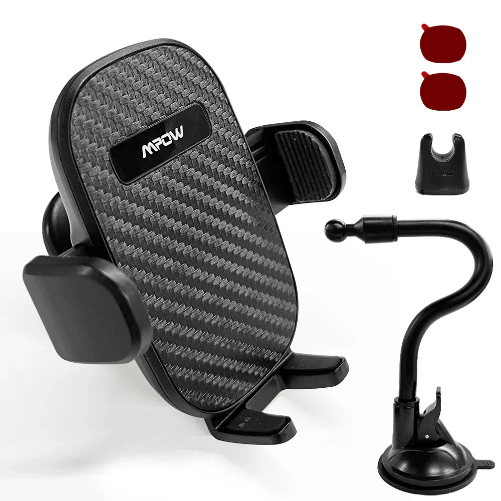 Mpow CA158 Universal Car Phone Mount Windshield Dashboard Car Phone Holder with Long Gooseneck for iPhone 14 15 Plus Max Samsung - Image 9