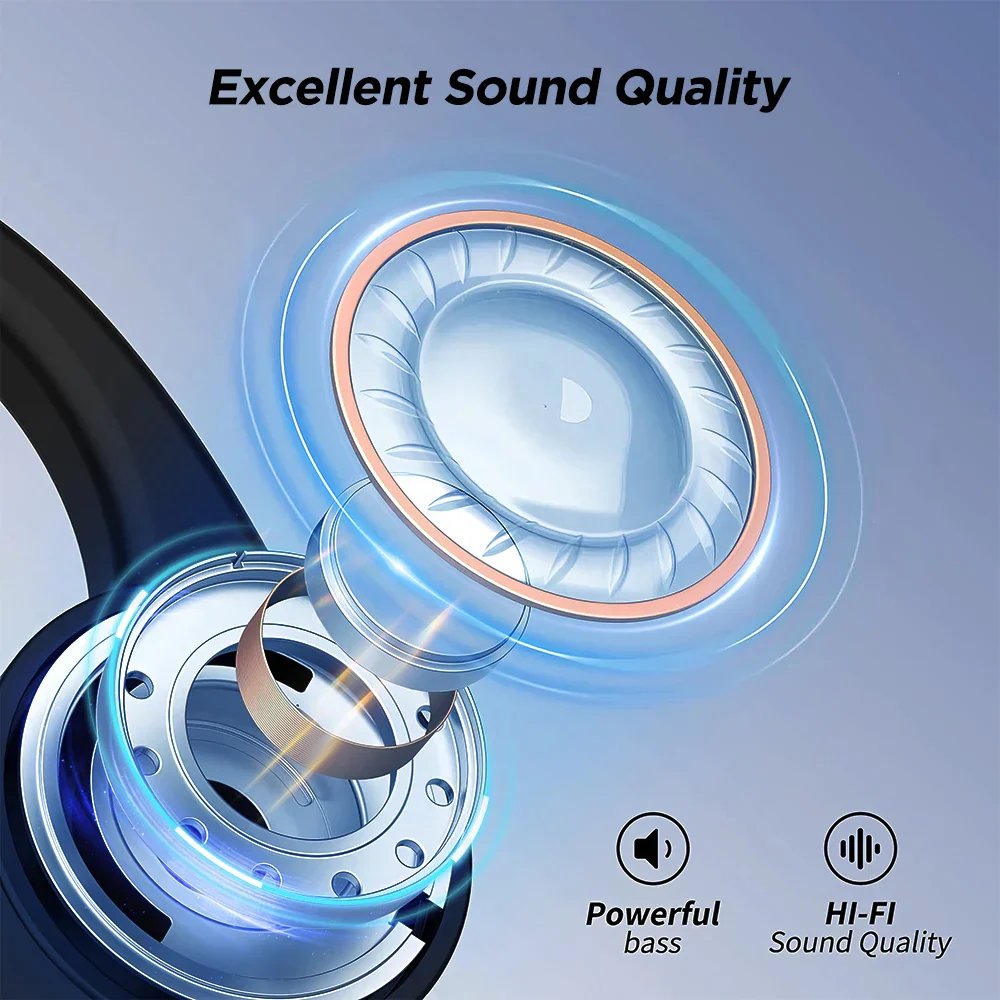Mpow X14 Bone Conduction Sport Headphones Bluetooth 5.3 Wireless Earphone Handsfree IPX6 Waterproof TWS Headset with Mic for Gym - Image 6
