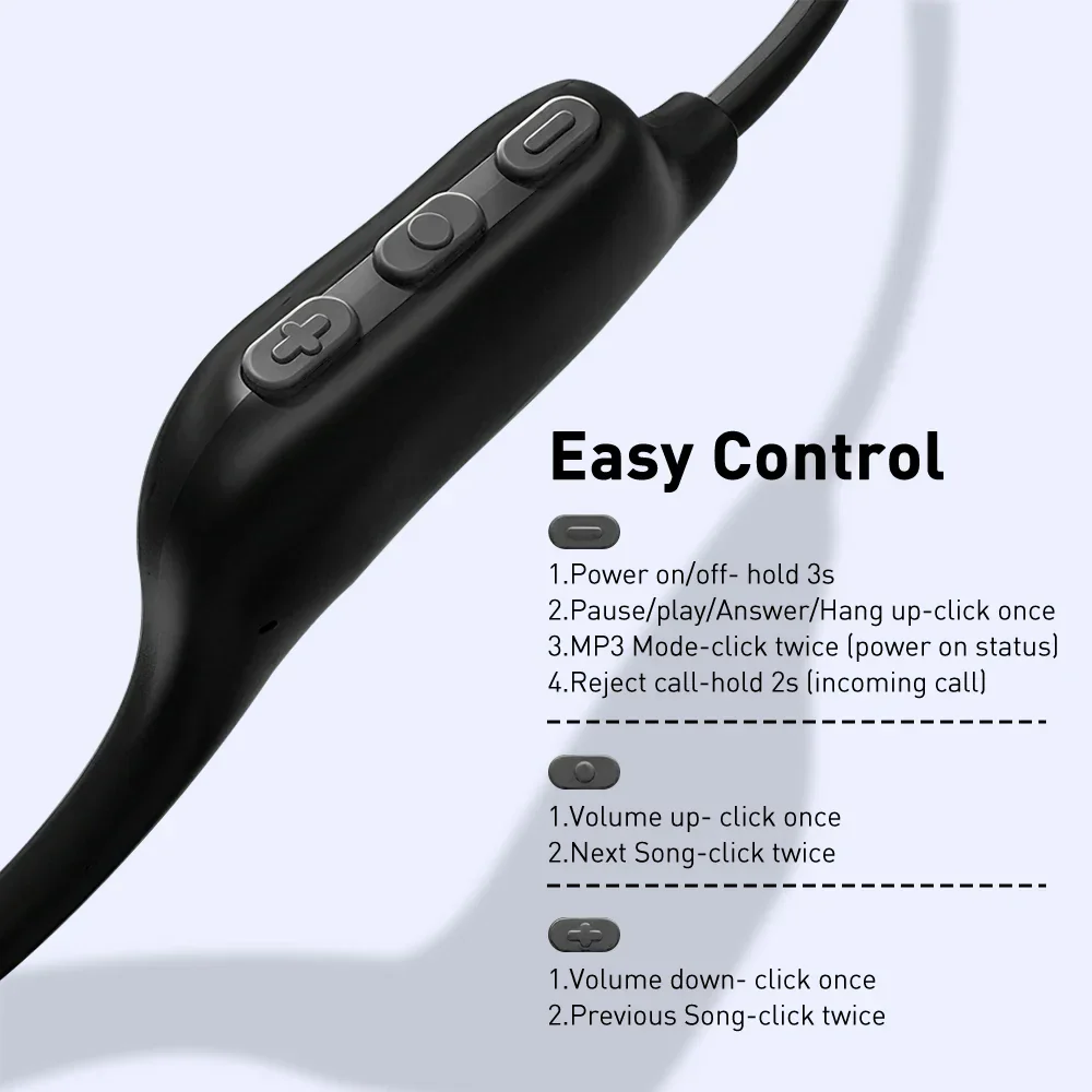 Mpow X6 Pro Bone Conduction Headphones Wireless Bluetooth 5.3 Waterproof IPX8 Professional Sports Headset Built-in 32GB Memory - Image 5