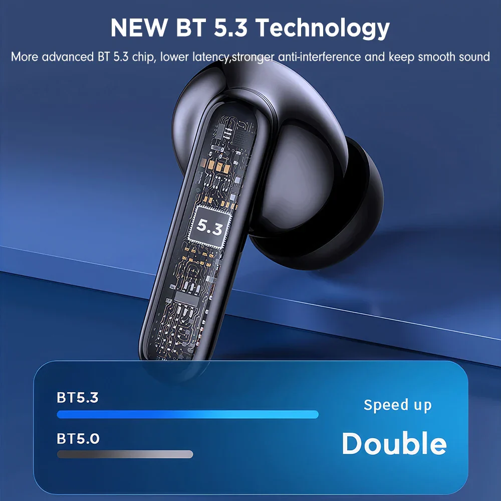 Mpow XY-17 ANC Active Noise Reduction Earphones Bluetooth 5.3 In-ear Sports Headphones with Dual Mic 24H Immersive Music Headset - Image 3