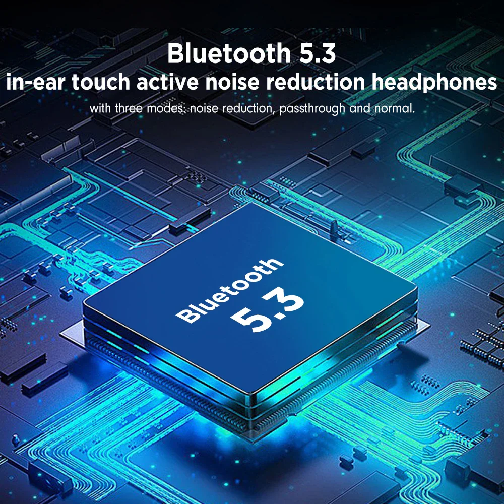 Mpow XY-17 ANC Active Noise Reduction Earphones Bluetooth 5.3 In-ear Sports Headphones with Dual Mic 24H Immersive Music Headset - Image 7