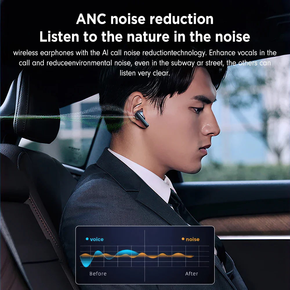 Mpow XY-17 ANC Active Noise Reduction Earphones Bluetooth 5.3 In-ear Sports Headphones with Dual Mic 24H Immersive Music Headset - Image 9