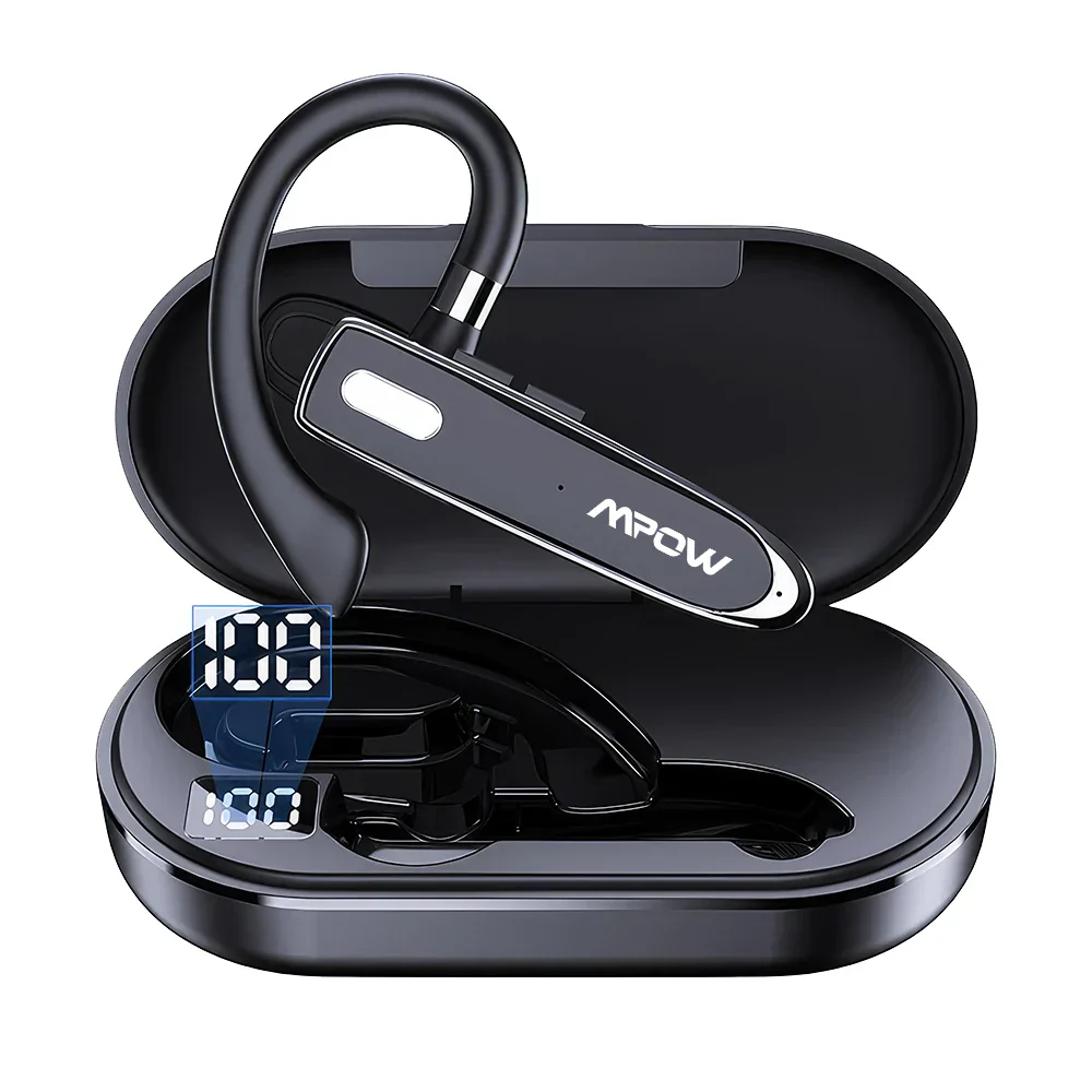 Mpow YYK530 Bluetooth Business Earpiece V5.3 Noise Cancellation Wireless Trucker Handsfree Earphone In Ear 12H Talk Time Headset - Image 12