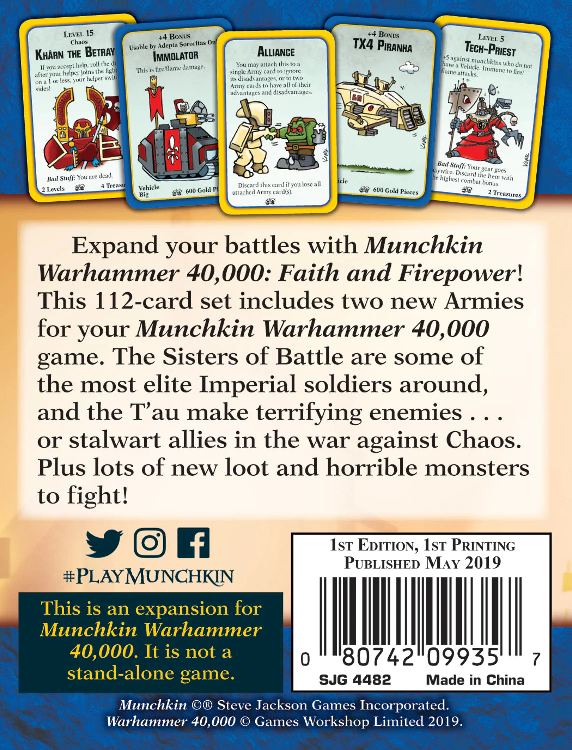 Munchkin: Warhammer 40K - Faith and Firepower - Image 2