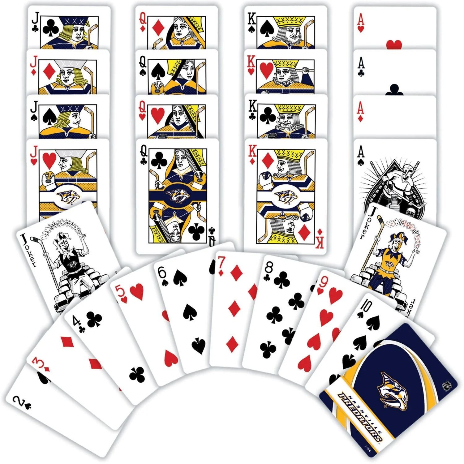 Nashville Predators Playing Cards - 54 Card Deck by MasterPieces Puzzle Company INC - Image 2