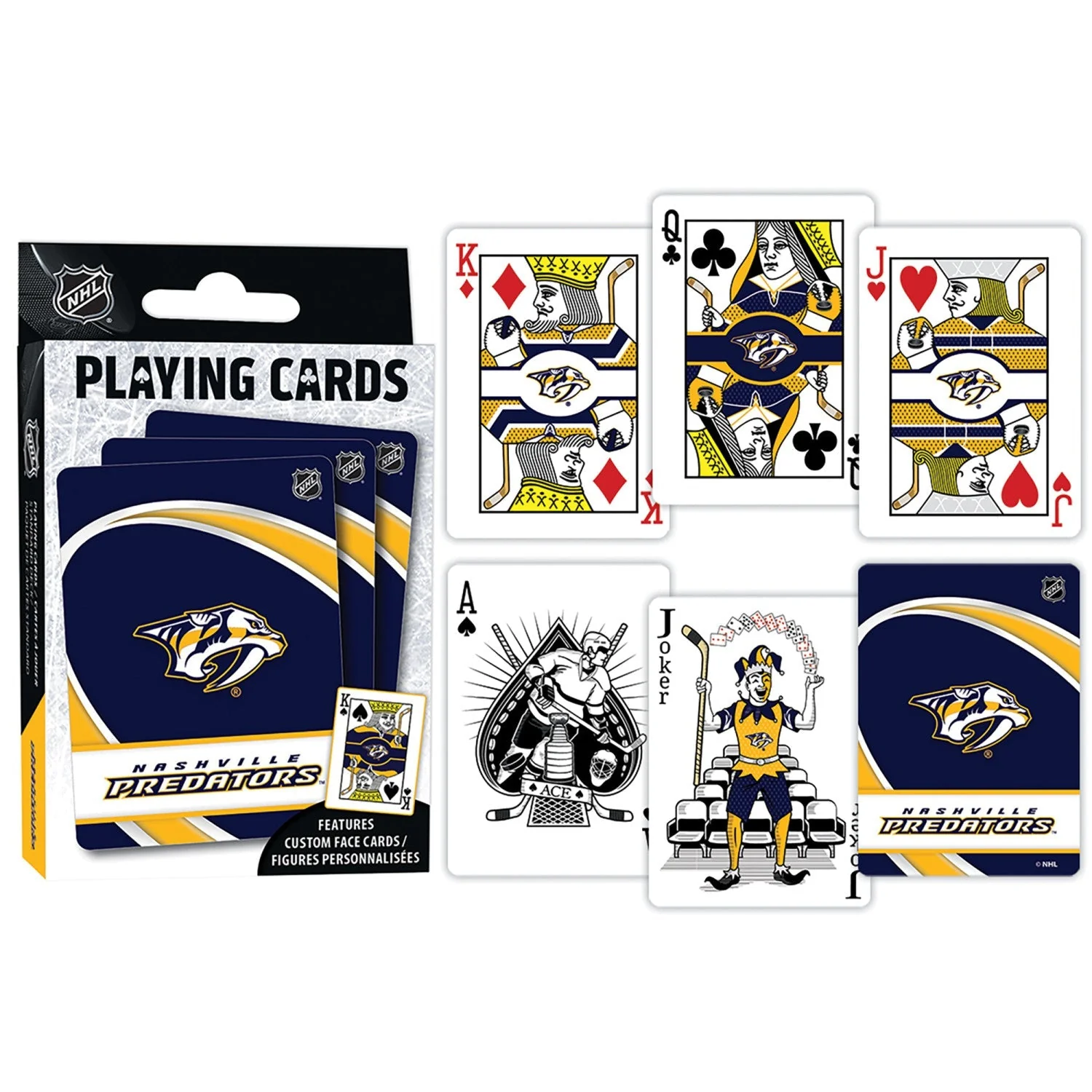 Nashville Predators Playing Cards - 54 Card Deck by MasterPieces Puzzle Company INC - Image 3