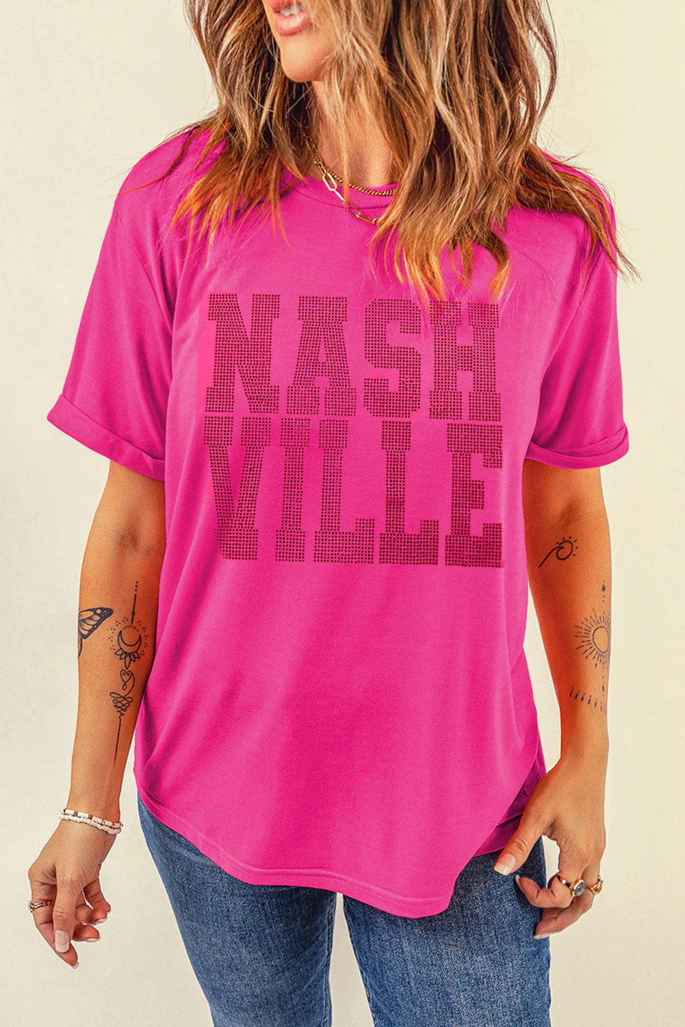NASHVILLE Round Neck Short Sleeve T-Shirt - Image 4