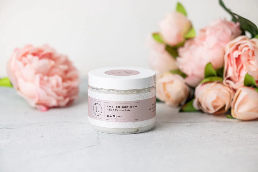 Natural Body Scrub, Lavender Body Salt Scrub by Lizush - Image 3