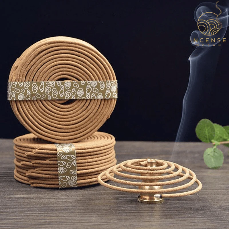 Natural Handmade Sandalwood Coils (48 box) by incenseocean - Image 2