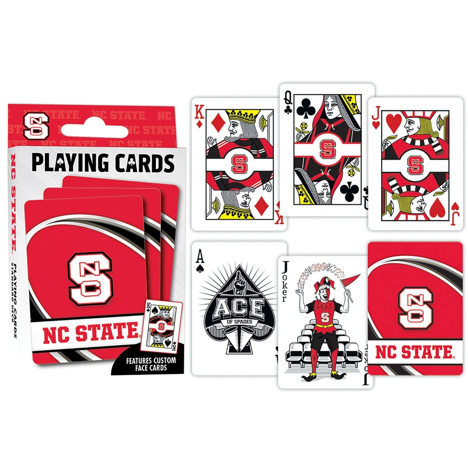 NC State Wolfpack Playing Cards - 54 Card Deck by MasterPieces Puzzle Company INC - Image 3