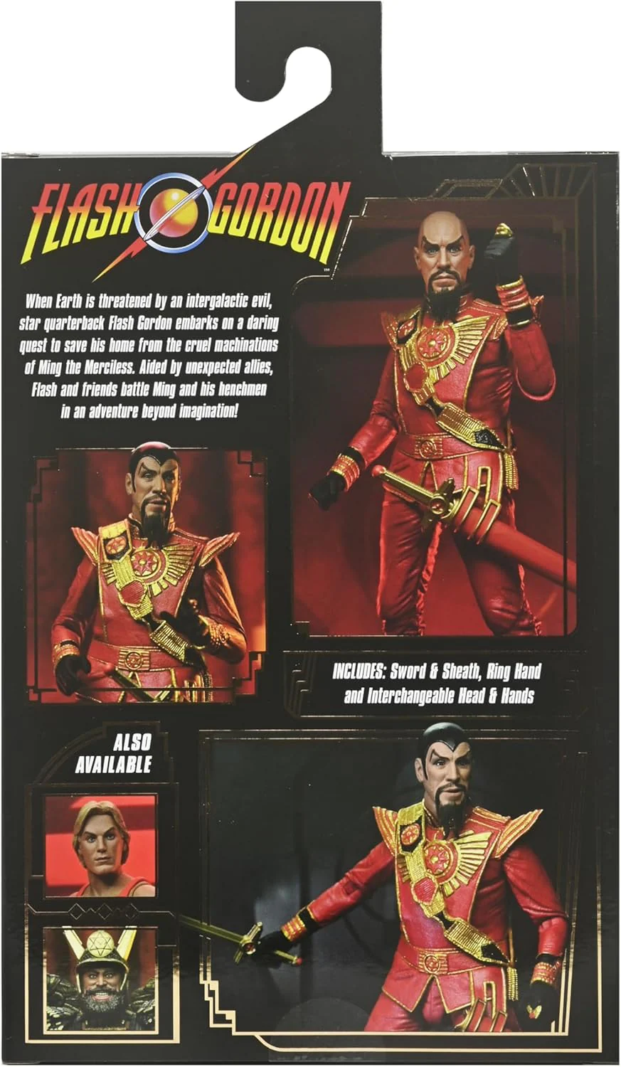 NECA Action Figure: Flash Gordon - Ultimate Ming - Red Military Outfit - Image 2