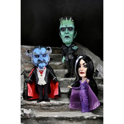 NECA Rob Zombie's The Munsters Little Big Head Stylized Vinyl Figures 3-Pack - Image 2