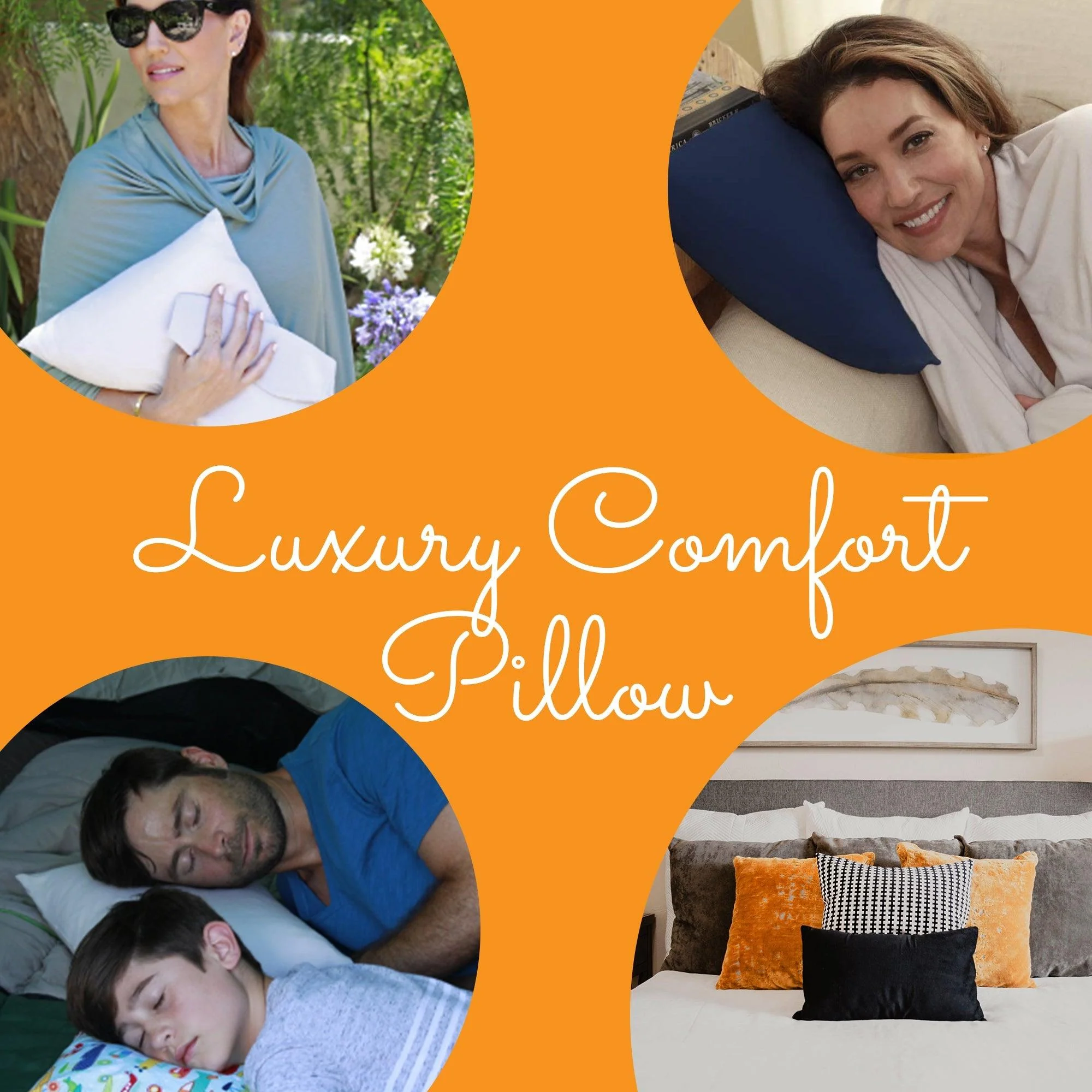 Odyssey Travel Pillow in Navy Blue by HappyLuxe - Image 3