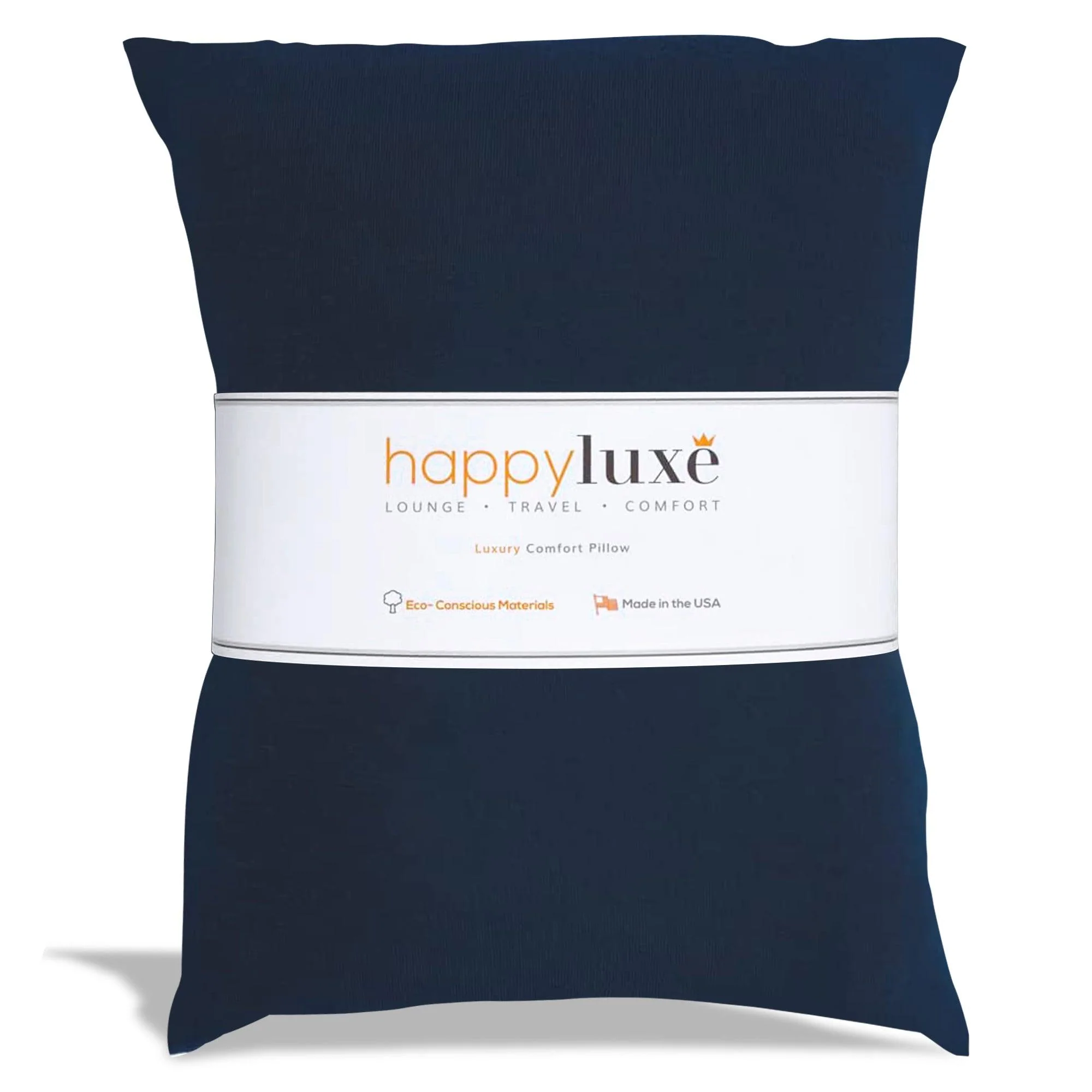 Odyssey Travel Pillow in Navy Blue by HappyLuxe - Image 7