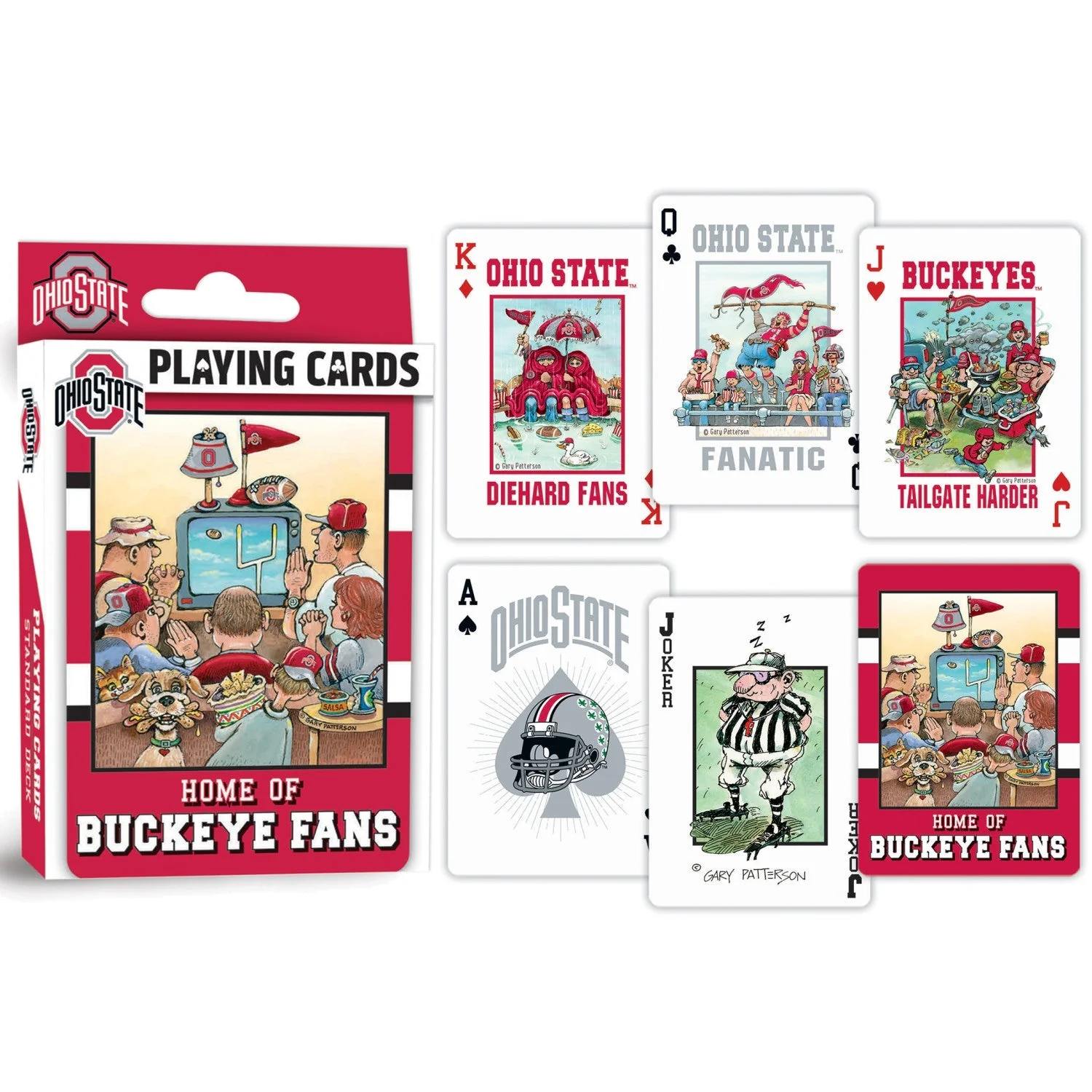 Ohio State Buckeyes Fan Deck Playing Cards - 54 Card Deck by MasterPieces Puzzle Company INC - Image 3