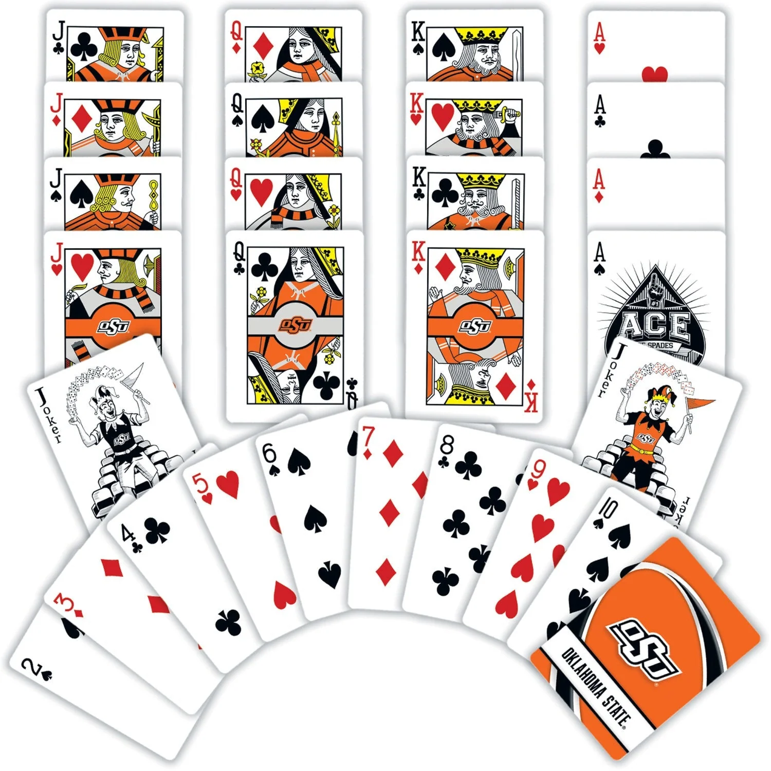 Oklahoma State Cowboys Playing Cards - 54 Card Deck by MasterPieces Puzzle Company INC - Image 2