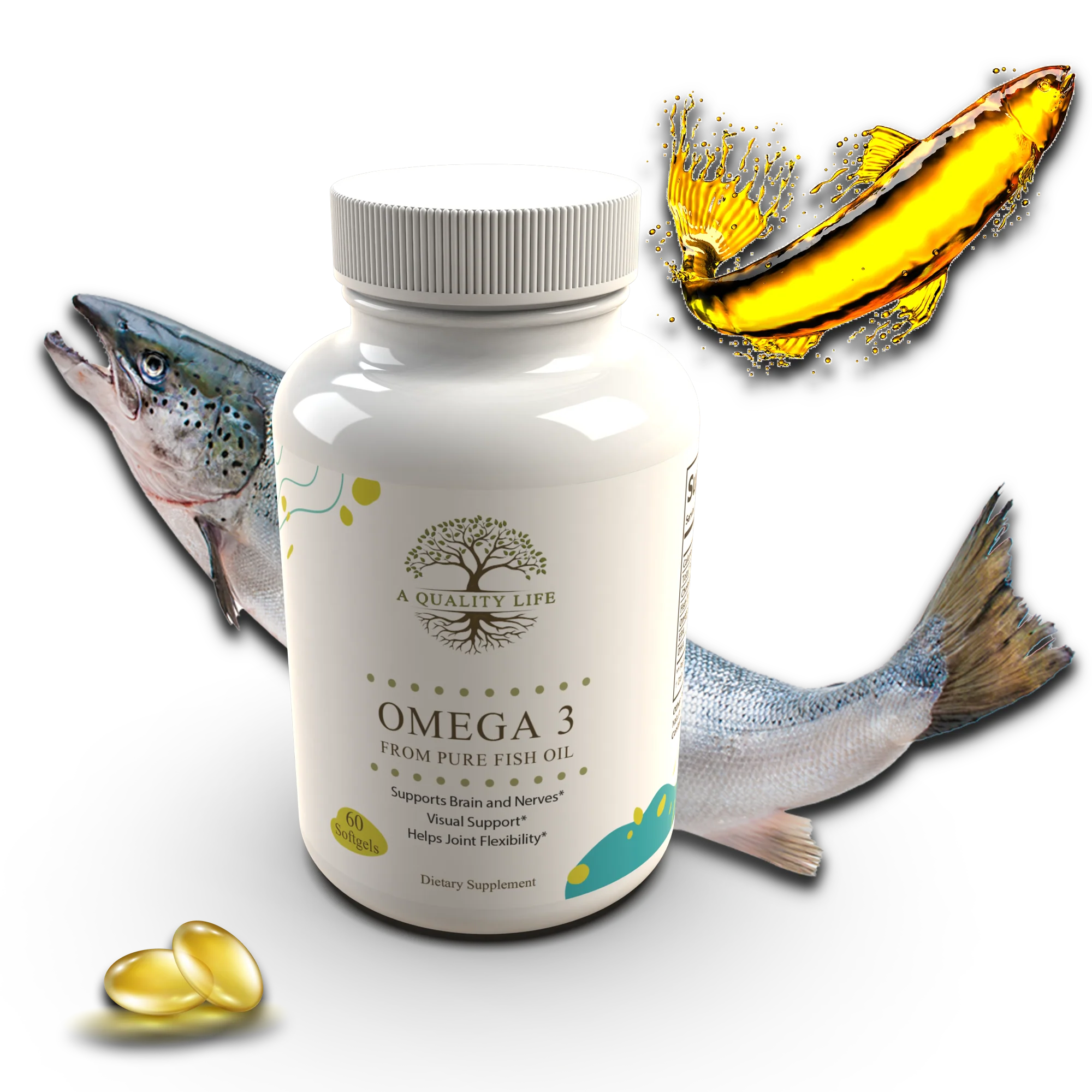 OMEGA 3 From Pure Fish Oil by A Quality Life Nutrition - Image 2