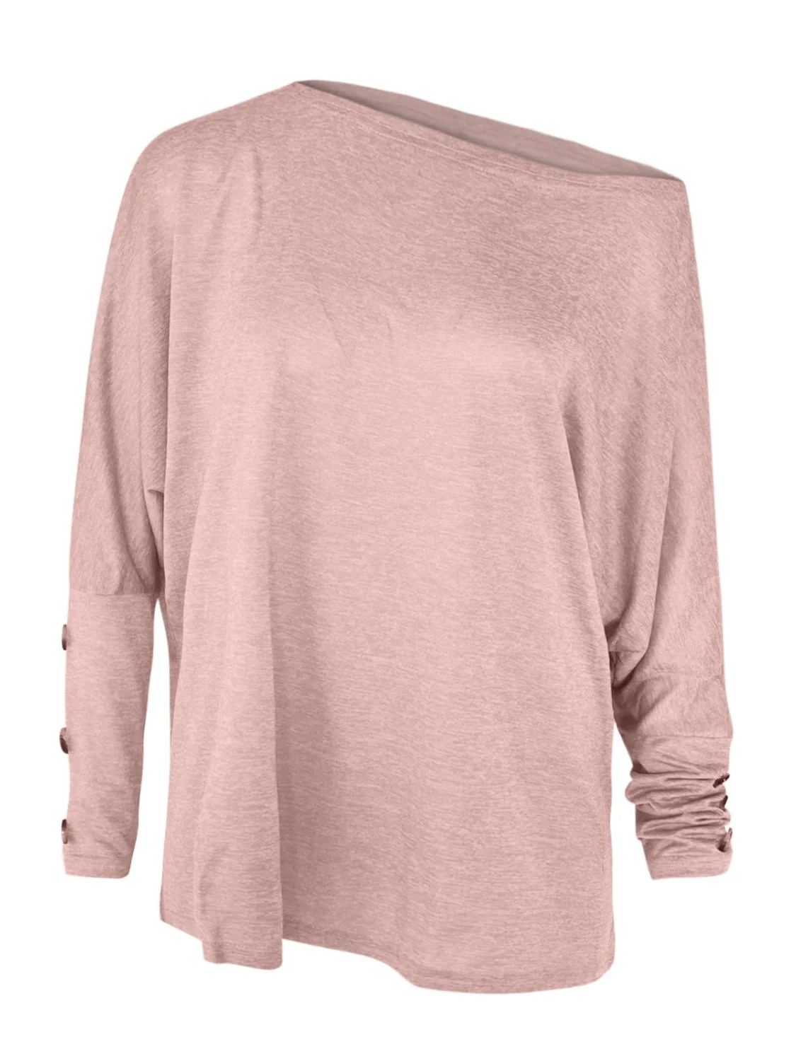 One Shoulder Long Sleeve T-Shirt - Image 8