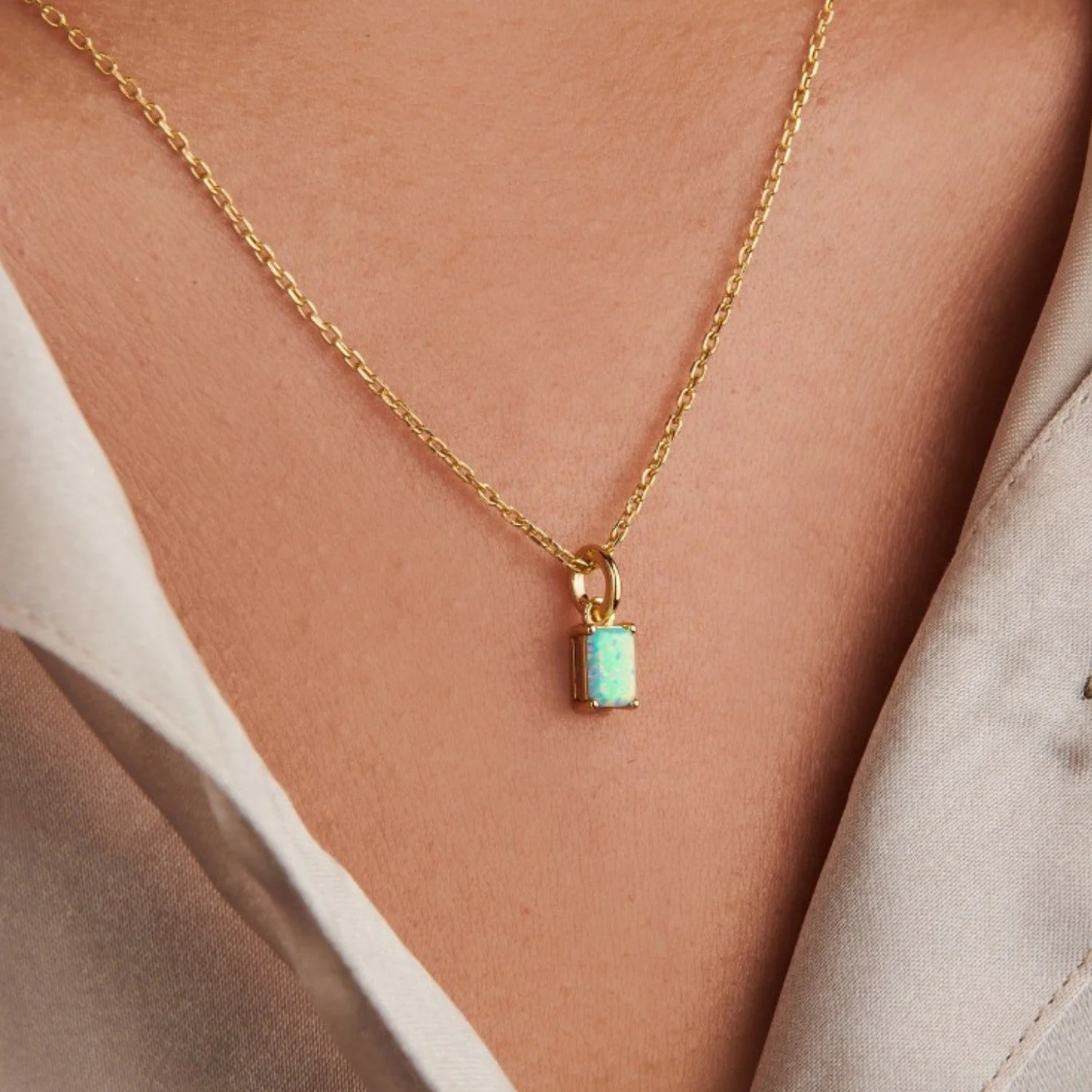 Opal Necklace Charm by Little Sky Stone - Image 2