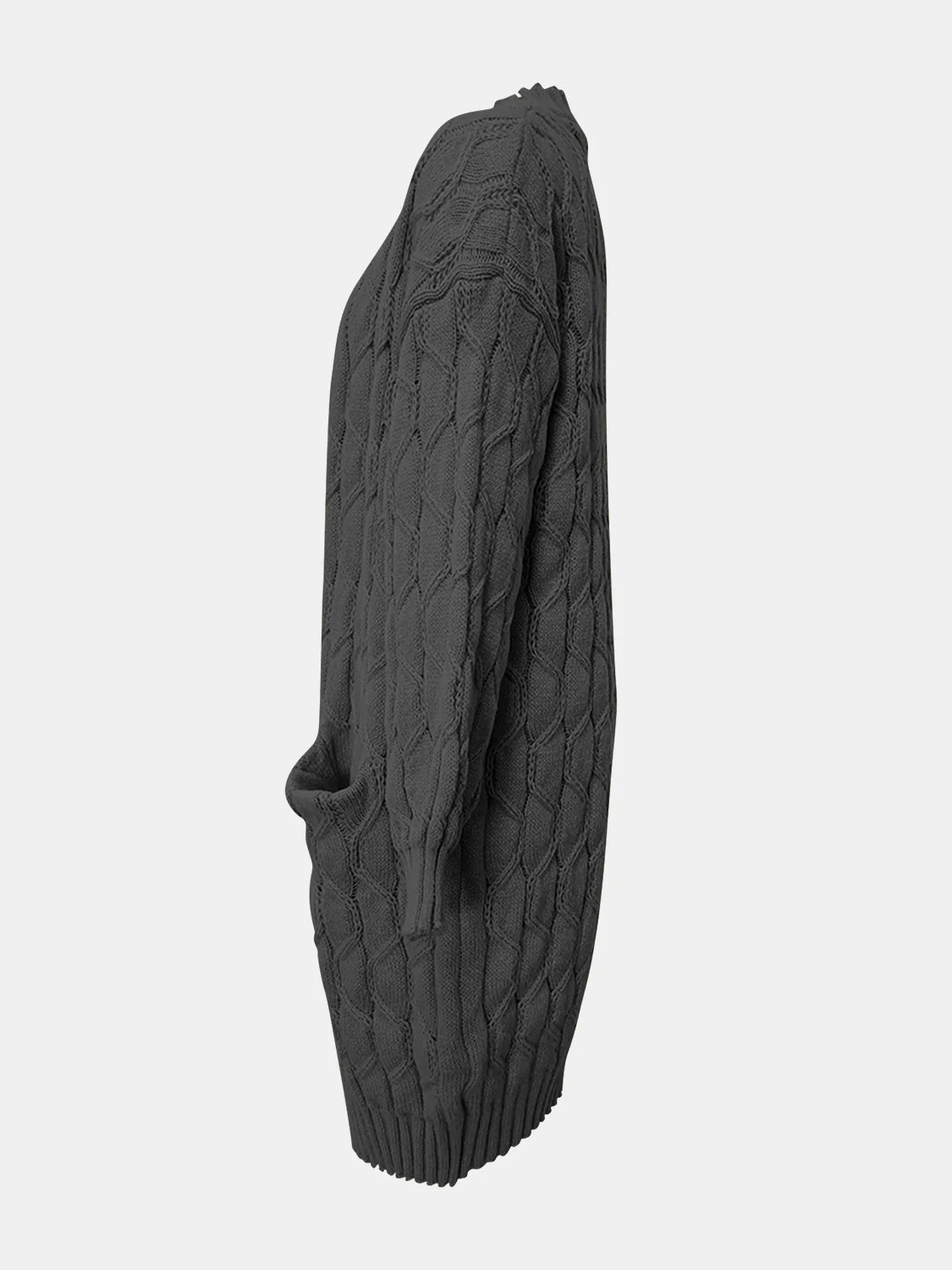 Open Front Long Sleeve Cardigan - Image 5