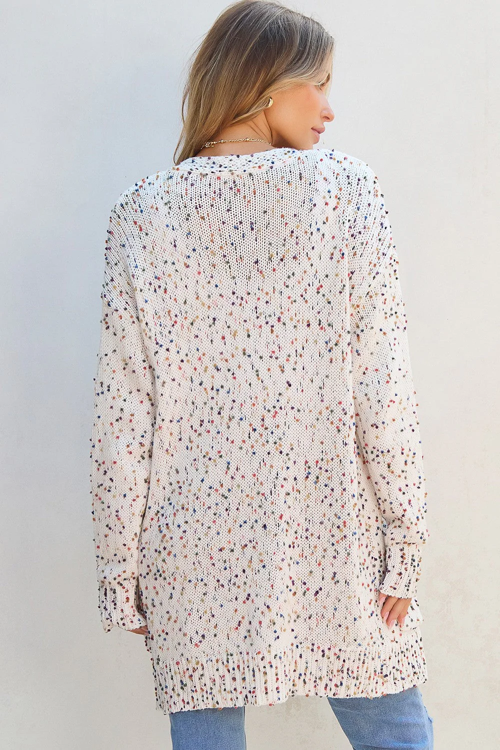 Open Front Long Sleeve Cardigan - Image 4