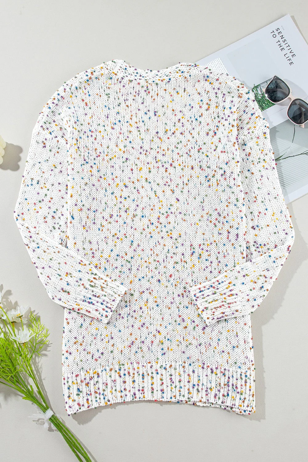 Open Front Long Sleeve Cardigan - Image 7