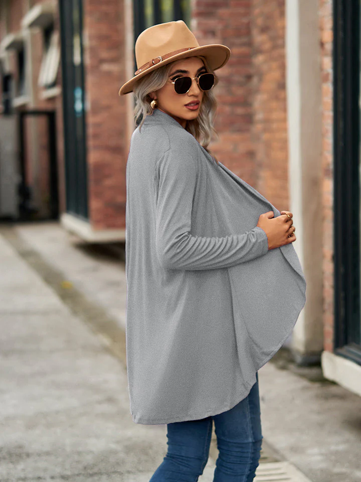 Open Front Long Sleeve Cardigan - Image 11