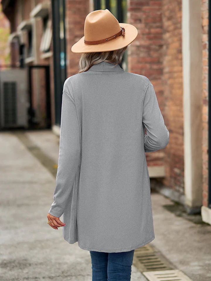 Open Front Long Sleeve Cardigan - Image 12