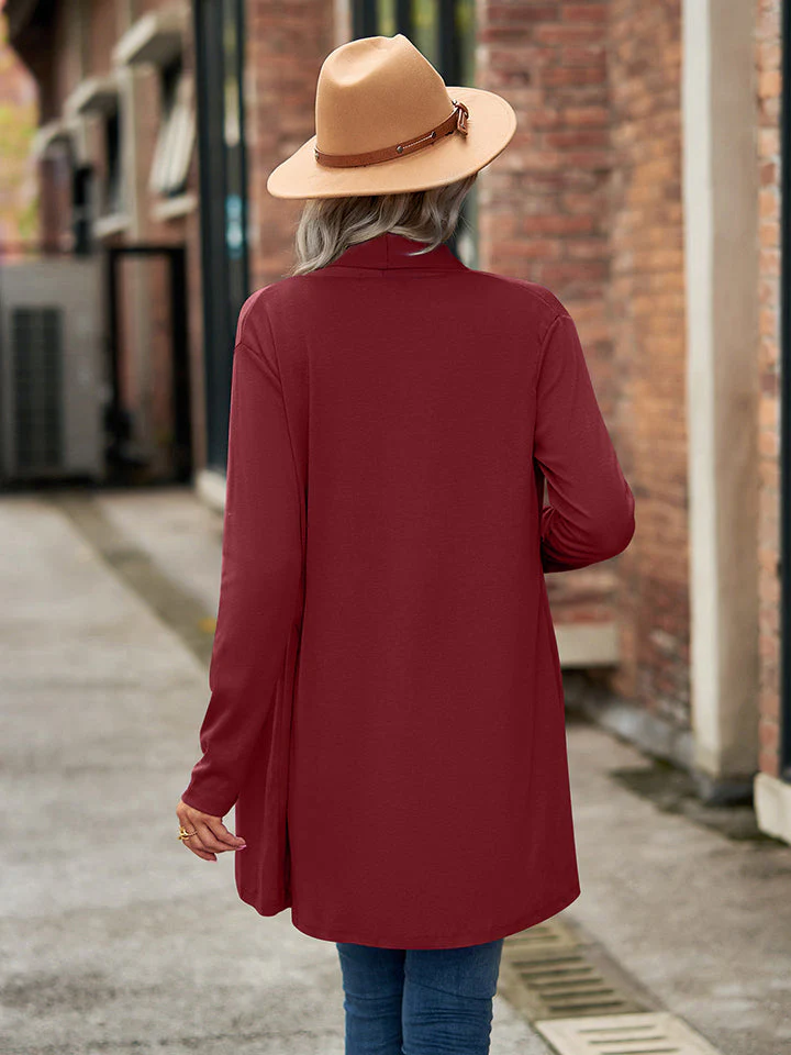 Open Front Long Sleeve Cardigan - Image 2
