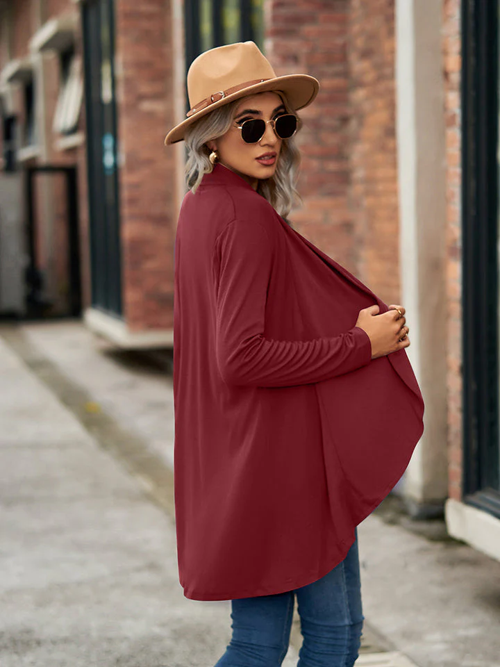 Open Front Long Sleeve Cardigan - Image 3