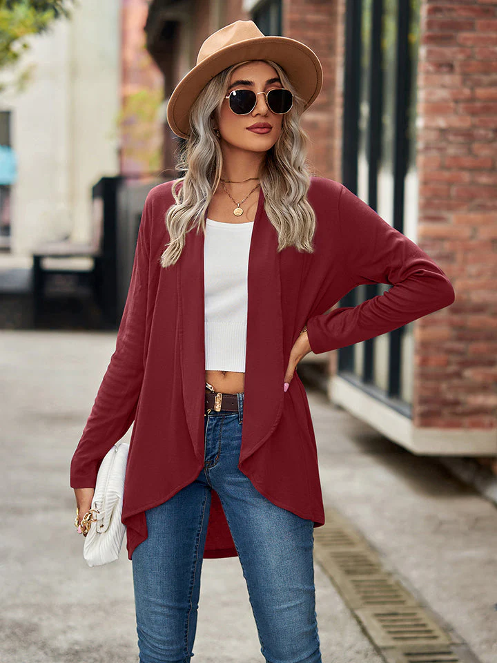 Open Front Long Sleeve Cardigan - Image 4