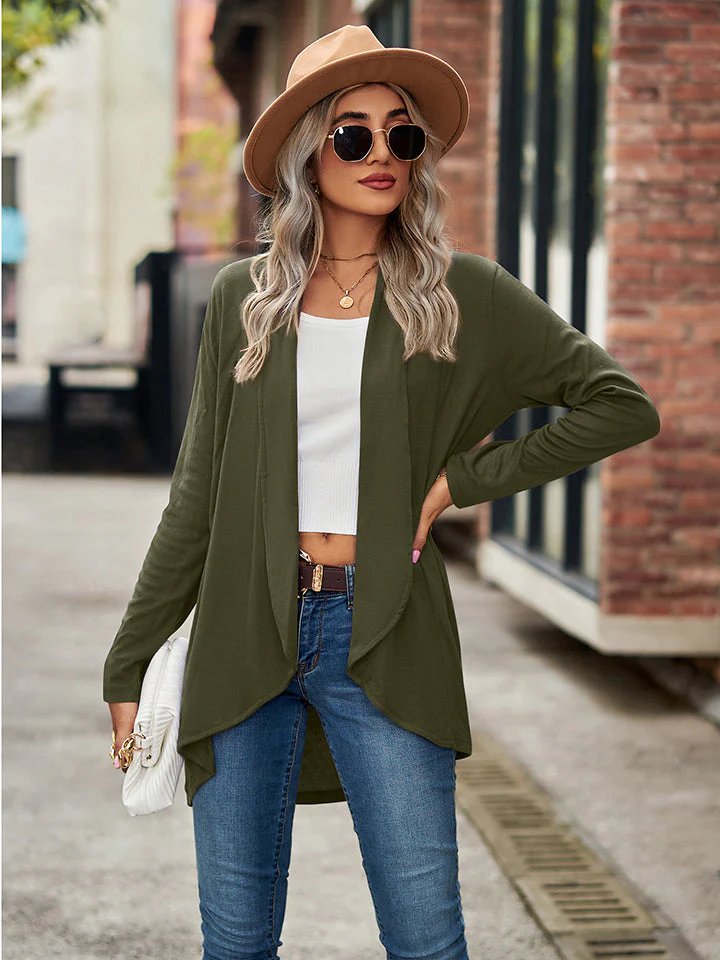 Open Front Long Sleeve Cardigan - Image 5